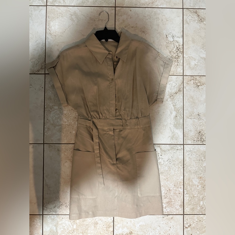 Zara Tan Mini Dress
